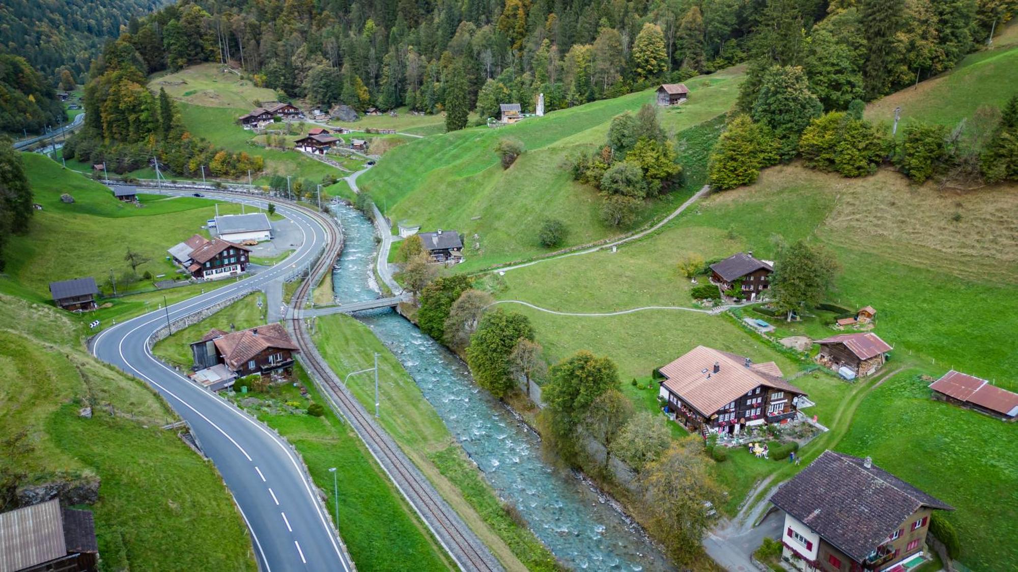 Chalet Elza Apartment Lauterbrunnen Luaran gambar